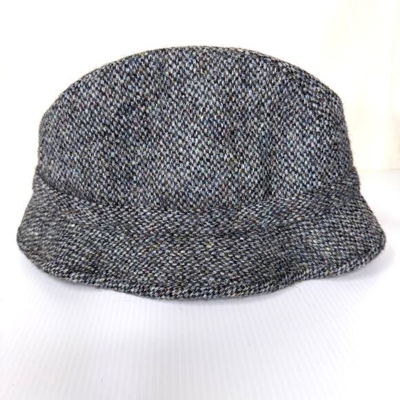 VINTAGE Wool Hat Men's L Handwoven Harris Tweed British‎ Blokecore England Fall - Picture 4 of 11